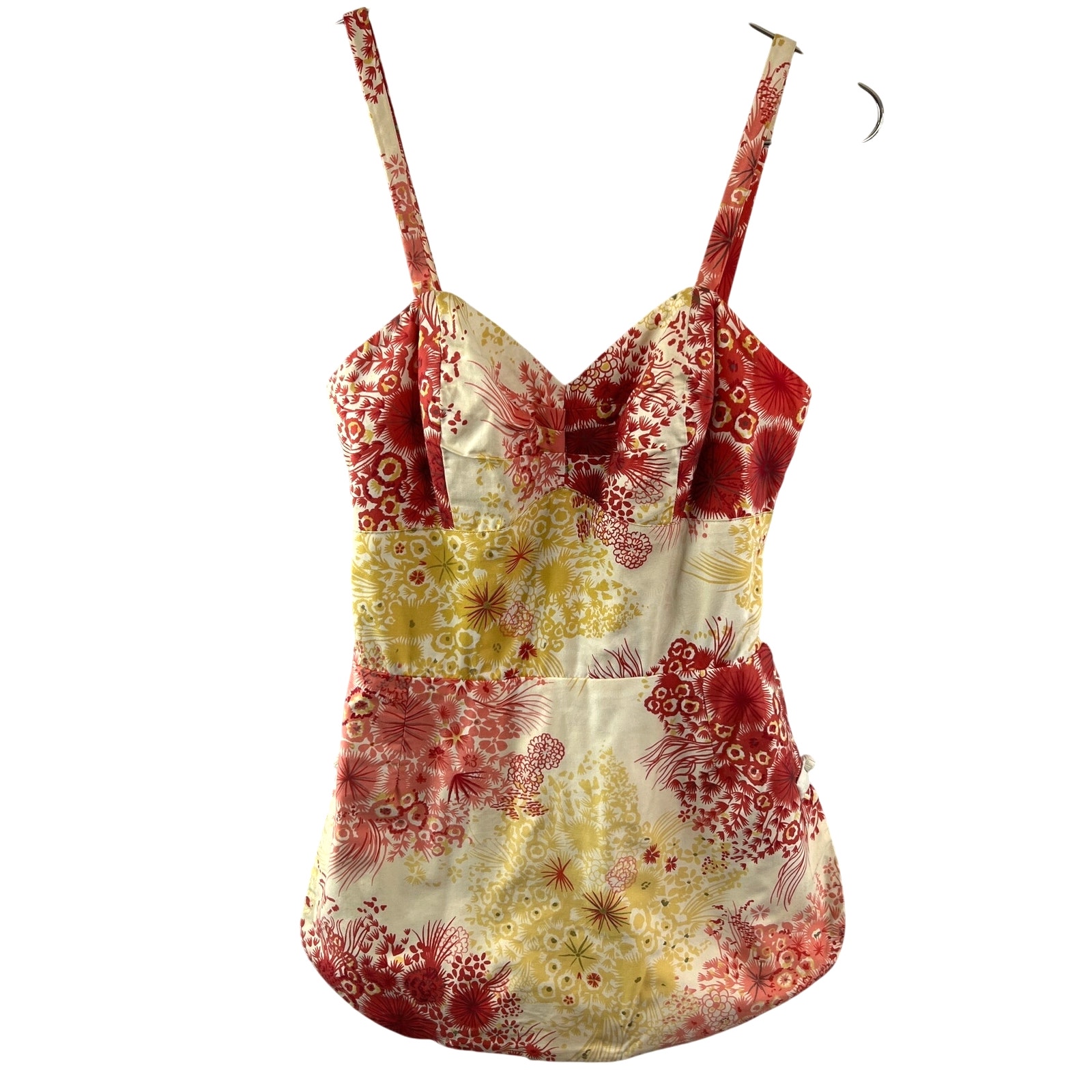Vintage 1950s Hawaiian Pinup Swimsuit Paradise Hawaii Romper Bathing Bombshell